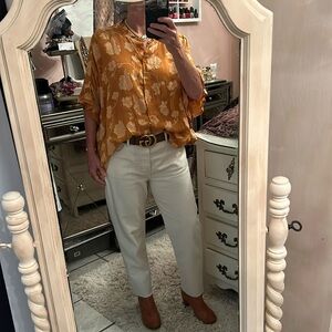 Floral Mustard Blouse